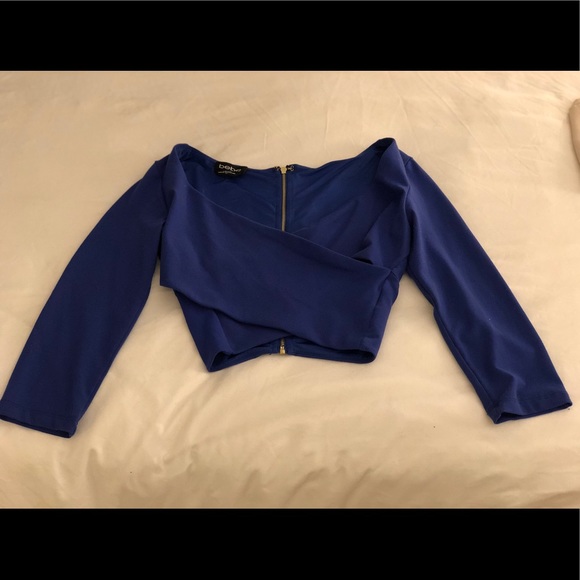 bebe Tops - Bebe crop top purple/blue size small